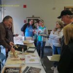 Don and Kathy Astras demonstrate Lithuanian straw art techniques at Saints Peter and Paul